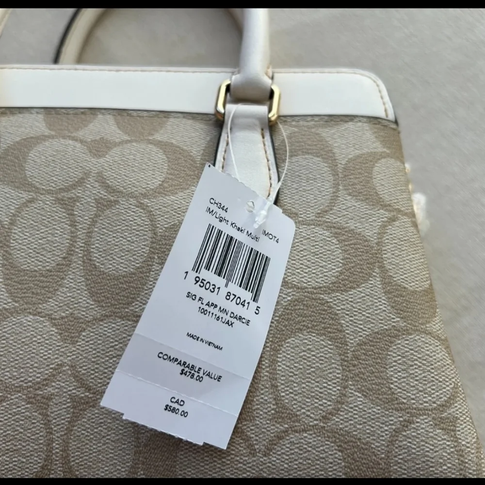 Coach NWT Signature Purse Bag + Crossby Strap Satchel Rare Floral Applique